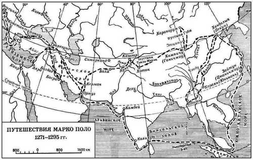 نقشه سفر هاي ماركو پولو