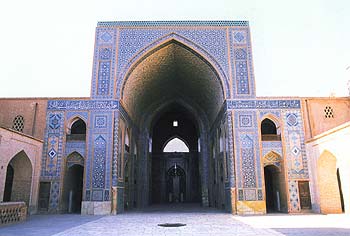 Eyvan of Yazd jame mosque Eyvan of Yazd jame mosque